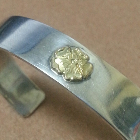 ゴローズ購入 k18ローズメタルブレス Lサイズ goro's バングル