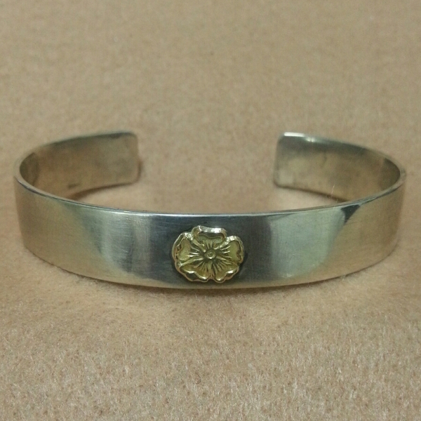 ゴローズ購入 k18ローズメタルブレス Lサイズ goro's バングル