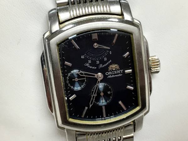 ☆ORIENT/オリエント パワーリザーブ メンズ腕時計 稼働品