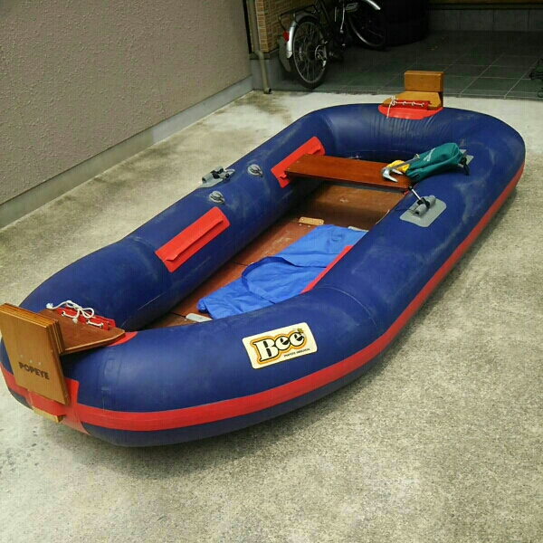 ポパイ アキレス製4人乗りゴムボート ジャンク