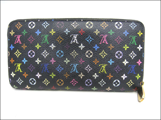 Ba手稲 ヴィトン マルチ ジッピーウォレット 長財布 M60050 黒