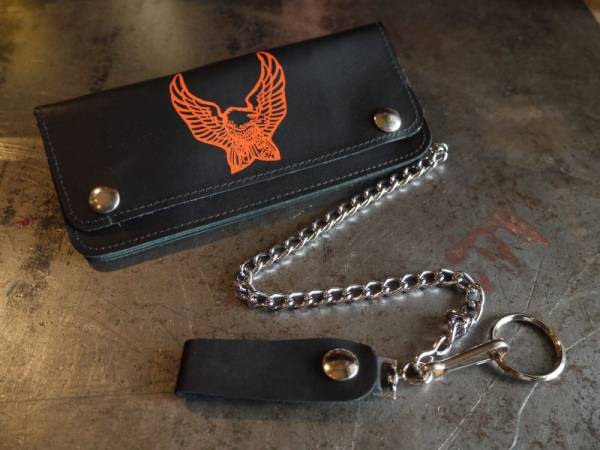 90s USA製デッド ハーレー Harley-Davidson本革 ウォレット ハーレーダビッドソン レザー 財布 USA製 デッドストック 70's Harley