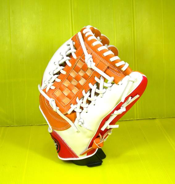 ★ルイスビル★軟式内野手用グラブ★オレンジxレッドxホワイト★
