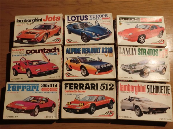 昭和レトロ スーパーカー フェラーリなど プラモデル 未組立