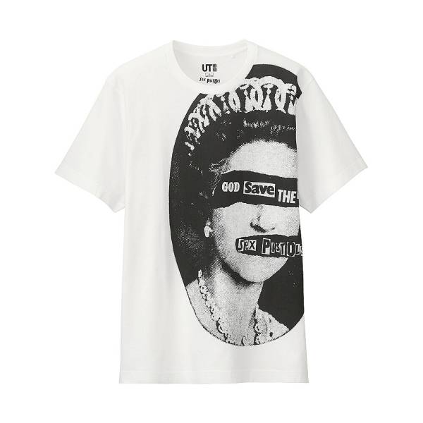 ユニクロ SEX PISTOLS セックスピストルズ Tシャツ パンク 白 L
