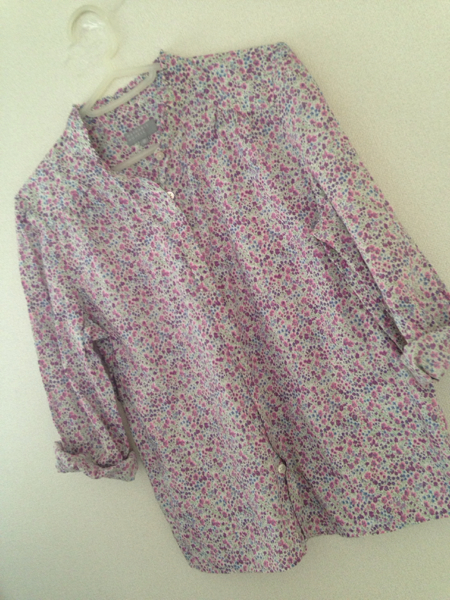 美品 マーガレットハウエル 花柄シャツ リバティー