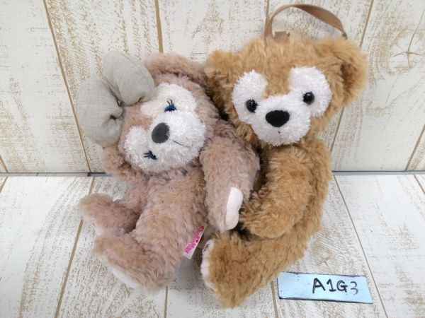 ダッフィー&シェリーメイ ぬいぐるみポーチ ペアセット A1G3