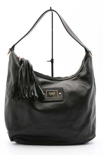 ANYA HINDMARCH アニヤハインドマーチ レザー ショルダーバッグ 