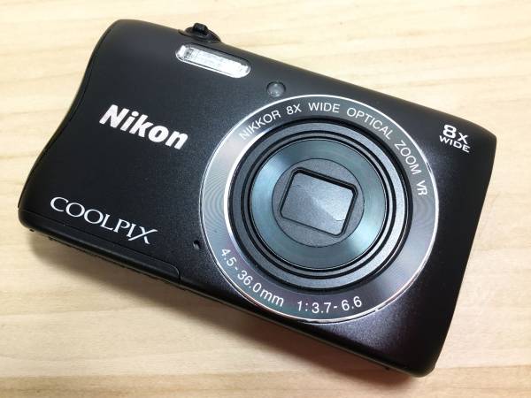 5631 Nikon COOLPIX S3700 ブラック デジカメ 2005万画素 ニコン