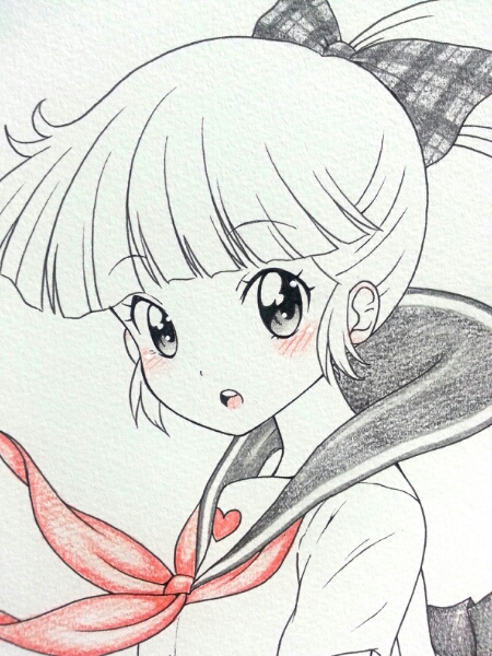 手描きイラスト さすがの猿飛 魔子ちゃん 神風の術 B5 オマケ付(手描き