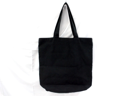 中古品 il bisonte トートバッグ 黒 布製