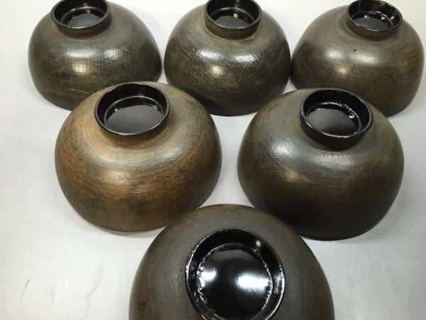 輪島塗 吸物椀 時代輪島塗 木製 5客 時代 沈金蒔絵 図替わり 朱塗吸物
