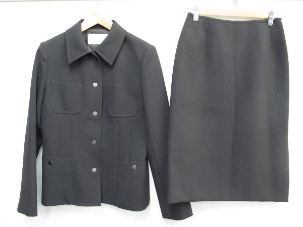 Harrodsハロッズジャケットスカート上質セットアップ3茶h4618 Harrods 