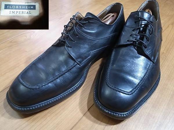 美品イタリア製 フローシャイム 革靴 レザーシューズ 12D 約30㎝