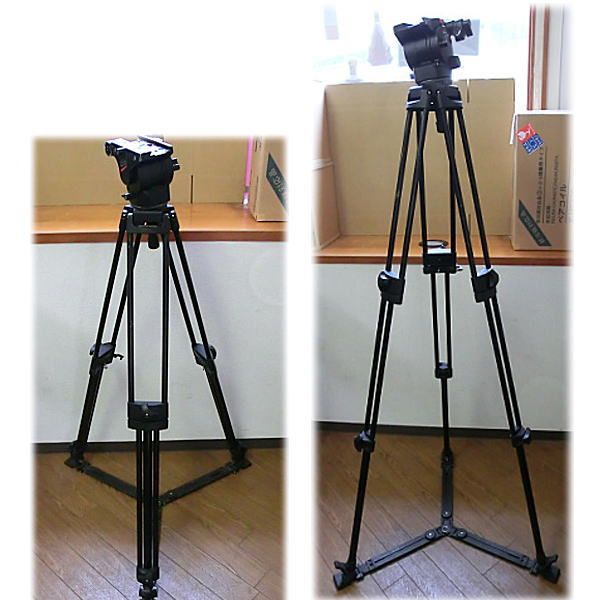 【Y12/N】manfrotto マンフロット 三脚 500MVB ビデオ カメラ