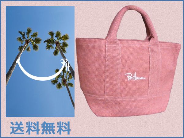 送料無料ロンハーマンRonHermanサマー トートバッグ ピンク 刺繍