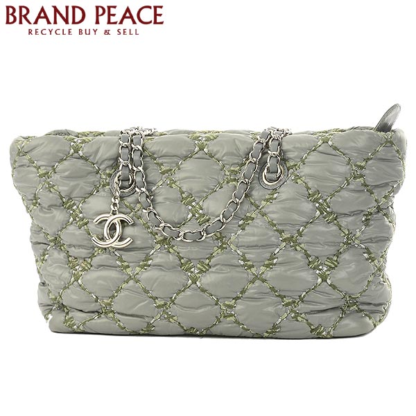 SALE シャネル パリビザンス チェーントートバッグ ナイ