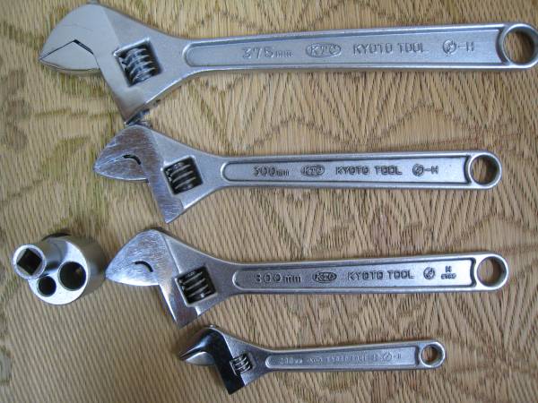 KTC モンキーレンチ4点と他 中古品