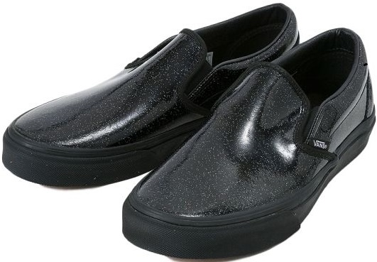 VANS CLASSIC スリッポン パテント レザー 黒 27.5