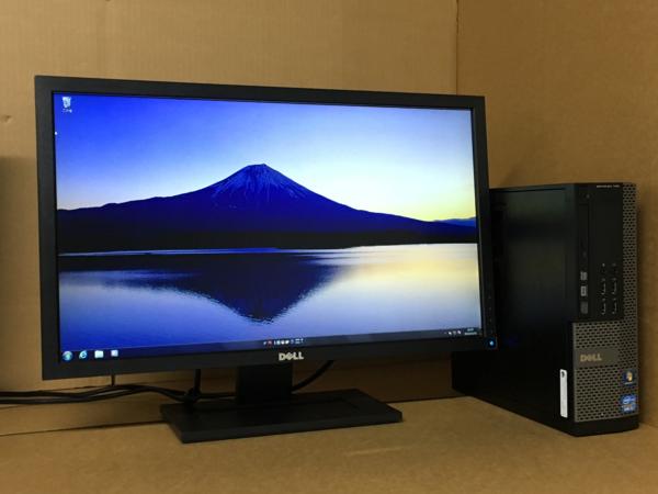 24型ワイド DELL 790 SFF Core i5-2400-3.1Ghz 4GB 500GB Win7 Windows