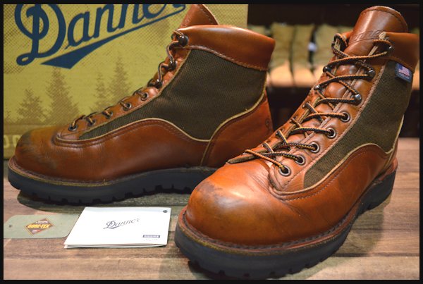 【箱付中古白タグ】ダナーライトセダーレインボー12040X茶7.5EE