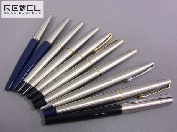 PARKER パーカー45など 万年筆 4本セット ジャンク品 処分］PARKER/パーカー 万年筆 45等 10点セット パーカー 事務、店舗