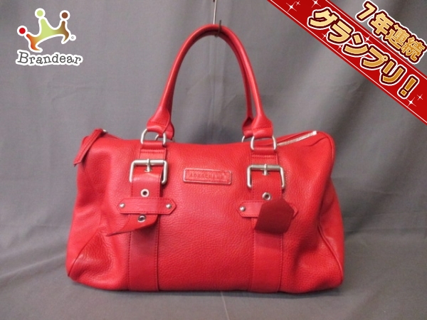 ロンシャン ハンドバッグ レッド Kate moss レザー LONGCHAMP
