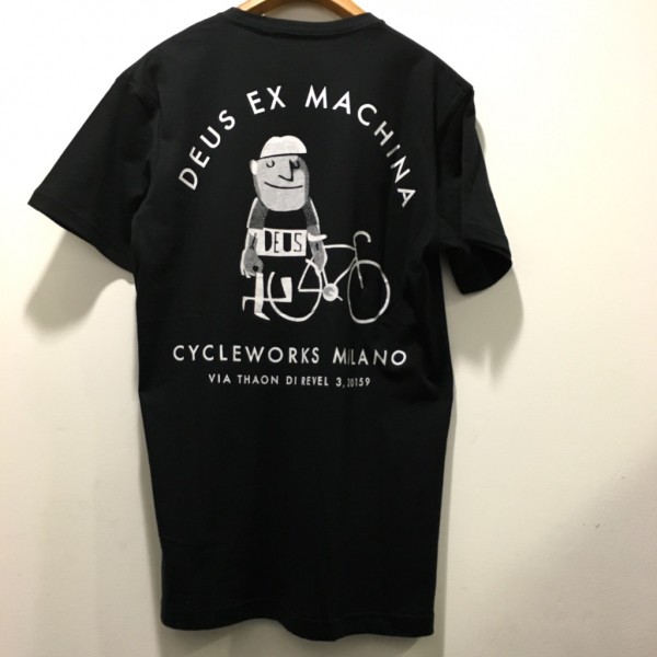 新品 DEUS EX MACHINA チャリTシャツ【BLK　/ XSサイズ】