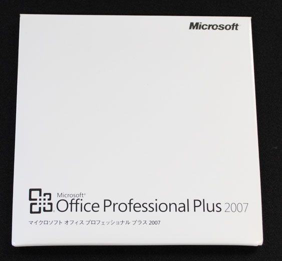 中古品★Office Professional Plus 2007 ディスク★