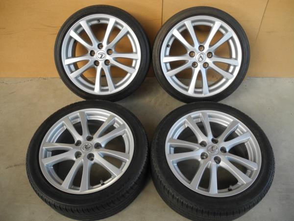 ◆レクサス IS 純正アルミ 18インチ8J+45/8.5J+50 流用◆