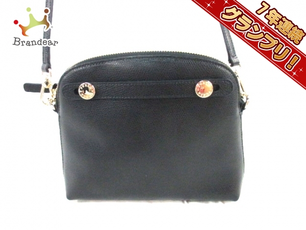 フルラ ショルダーバッグ 黒 ミニサイズ レザー FURLA