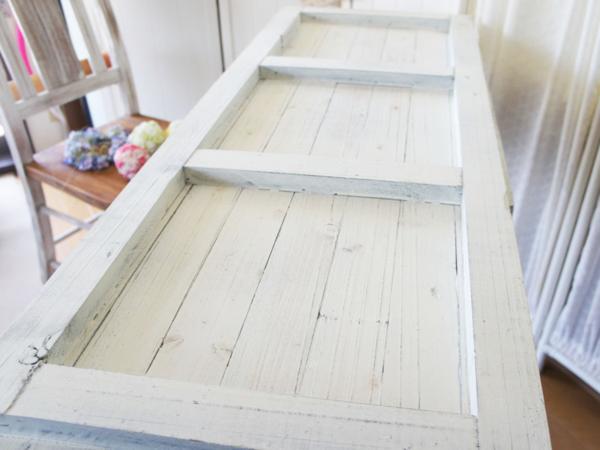 R送料無料◇120×45白オールドウッドテーブル天板◇古材iz-shelf