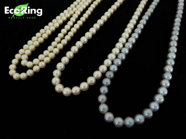 1円 美品 ベビーパール ネックレス 真珠 計3点セット CR240_1
