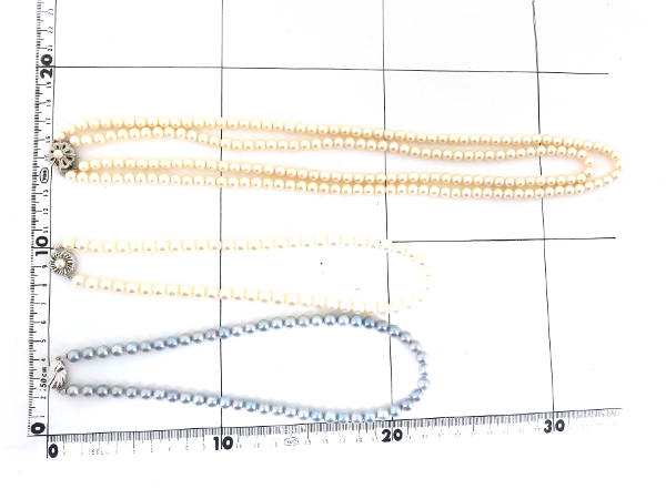 1円 美品 ベビーパール ネックレス 真珠 計3点セット CR240_10