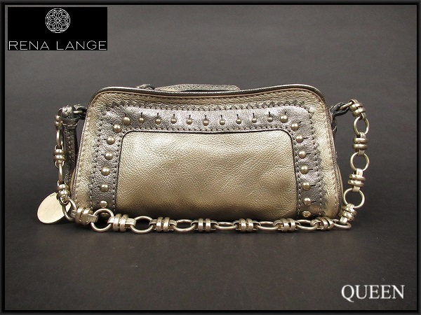 RENA LANGE 素敵なレザーチェーンバッグ★レナランゲ/皮革