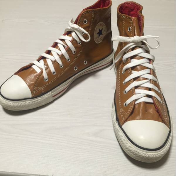 コンバースレザーハイカットオールスター8ハーフ27.0㎝スニーカ