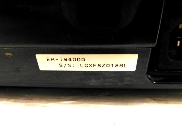 中古 EPSON EH-TW4000 dreamio ホームプロジェクター T2006833 家電