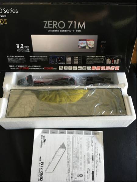 【美品】レーダー探知機 COMTEC ZERO 71M OBDⅡアダプター付属
