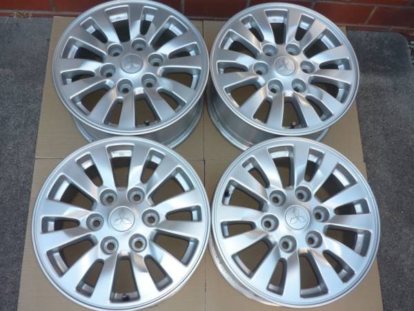 パジェロ V83W V93Ｗ V98W 純正 アルミホイール 6本Wスポーク_1