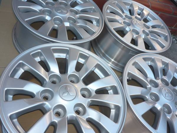 パジェロ V83W V93Ｗ V98W 純正 アルミホイール 6本Wスポーク_3