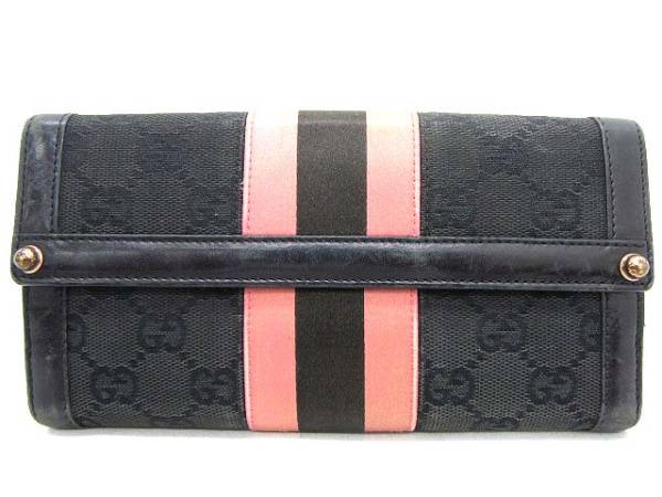 グッチ GUCCI 長財布 GG柄 129157 黒 ピンク く グッチ 【公式通販】