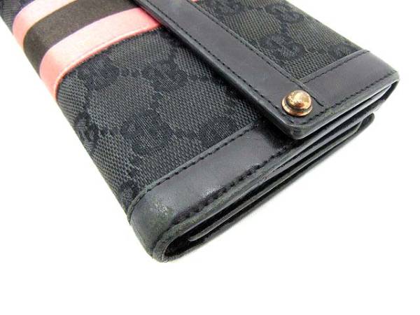 グッチ GUCCI 長財布 GG柄 129157 黒 ピンク く グッチ 【公式通販】