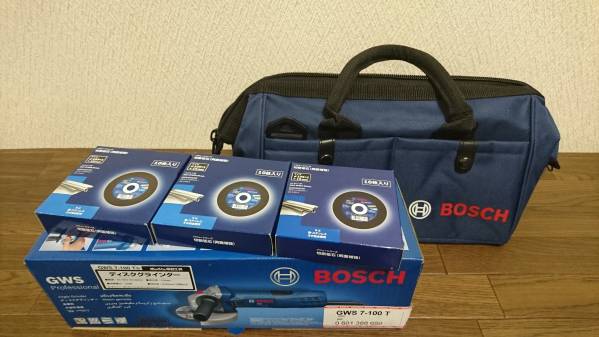 ■新品 ボッシュ ディスクグラインダー GWS7-100T バッグ付