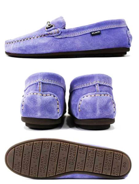 新品 ATLANTA MOCASSIN ビットドライビングシューズ サイズ40 紫