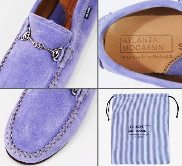 新品 ATLANTA MOCASSIN ビットドライビングシューズ サイズ40 紫