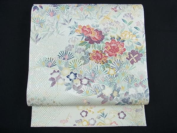 今井織物　加賀銀彩　六通柄袋帯　唐織　金・銀糸　未使用ｂ937