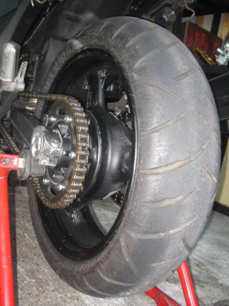 GPZ900R用Ａ７～用ZRX1100流用ワイドホイール前後セット