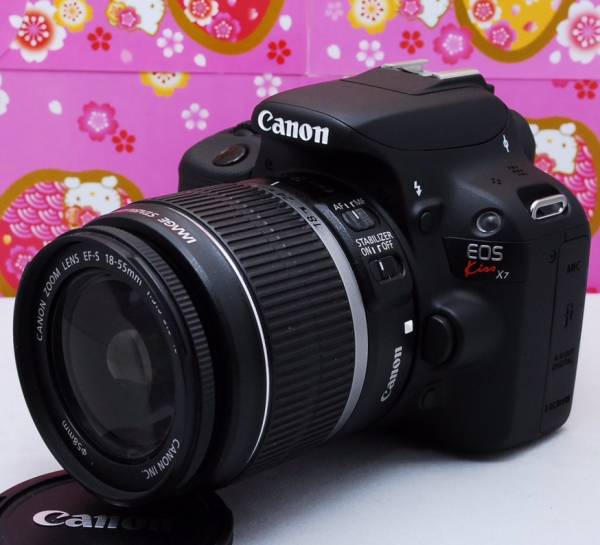★Wi-FiSD&スマホ転送&手振れ補正★キャノン Canon EOS Kiss X7
