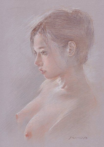 ★原画★16-70　素描　マット付き