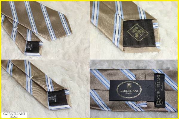 新品コルネリアーニ（CORNELIANI） レジメンタルシルクタイ